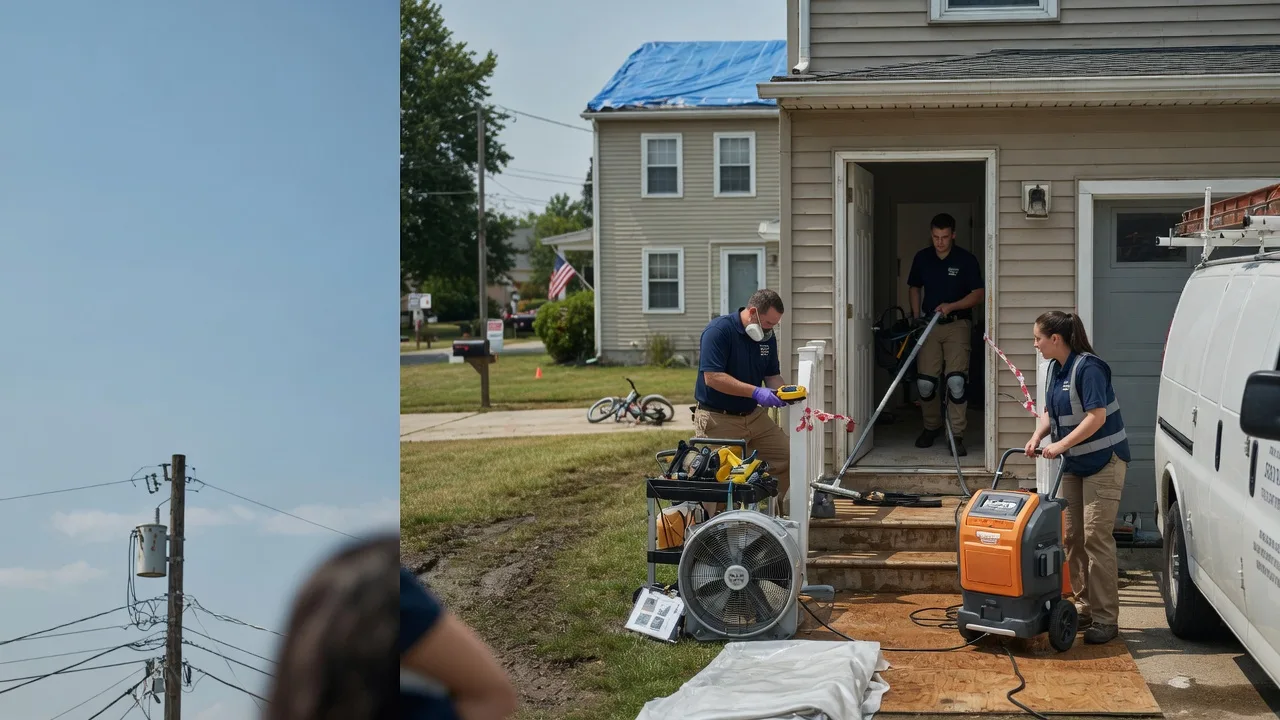 Water Damage Repair in Wolcottville, IN near me